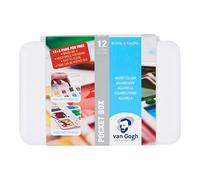 Van Gogh Estuche de acuarelas 12+3 pastillas profesional alta calidad colores vibrantes