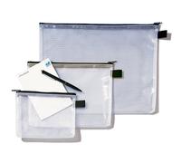 Estuche Rexel Mesh transparente/negro (A5)