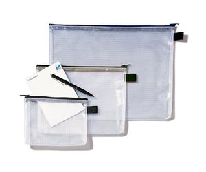 Estuche Rexel Mesh transparente/negro (A5)