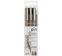 ESTUCHE ROTULADOR CALIBRADO UNI PIN-200(S) SEPIA&NEGRO 3P