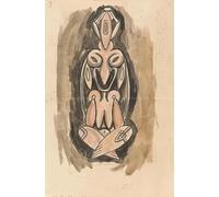 Estudio para una columna escultórica (1910-1915) Póster impreso por Henri Gaudier-Brzeska (24 x 36)