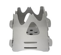 Estufa de Acero Inoxidable Portátil para Camping y Barbacoa Exterior | Plata, Abertura Amplia, Ligera Óxido, para Verduras, Carne y Marisco