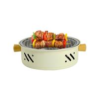 Estufa de carbón portátil, pequeña parrilla de mesa Barbacoa eléctrica | Pequeño para barbacoa al aire libre camping casa patio trasero coreano antiadherente sin fum
