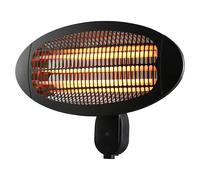 Estufa de cuarzo (17 x 50 x 36 cm, 2.000 W, Negro)