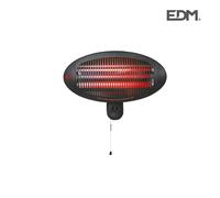 Edm Estufa de Cuarzo de Exterior para Pared 2000W con Soporte