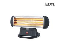 Estufa de cuarzo edm 07140 negro 1200 w