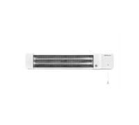 Orbegozo BB 5002, Estufa Eléctrica de Cuarzo para Baño, 1200 W, 2 Niveles de Potencia, 2 Barras de Cuarzo, Interruptor y Selector de Potencias por Tirador, Kit de Montaje a la Pared, Color Blanco
