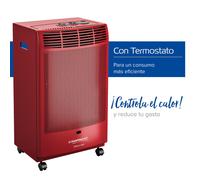 Campingaz - Estufa de gas CR 5000 Thermo Burdeos, portátil con ruedas, ignición piezoeléctrica