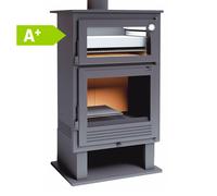 Estufa de leña con horno bea eco8 9,5 kw