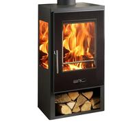 Estufa de leña Condor 3V (8 kW, Volumen de calefacción: 230 m³, Negro)