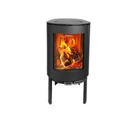 Estufa de leña de pie Aduro Aduro 23 3-9 kW cristal curvado cristales laterales Negro mate - Nuevo