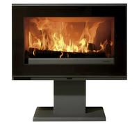 Estufa de leña Maja S (7,2 kW, Material del revestimiento: Acero, Negro)