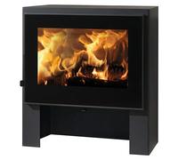 Estufa de leña Naxos (6,7 kW, Volumen de calefacción: 170 m³, Negro)