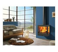 Estufa de leña Onix Wall (7,1 kW, Volumen de calefacción: 220 m³, Negro)