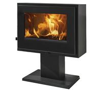 Estufa de leña Verne (6,7 kW, Volumen de calefacción: 170 m³, Negro)