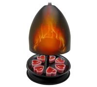 Estufa de metal para velas de té, calefacción, doble pared | Calentador de velas de té para decoración de patio