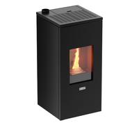 Estufa de pellet futura 12kw negro stove canadian