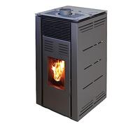 Estufa de Pellets sin electricidad modelo NATUR STYLE 8 kW. Funciona sin Conexion a la red Eléctrica. Color Negro - JOIMA