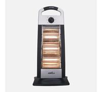 Estufa electrica charo 1200w negro/plata 3pot oscilante 3elem,asa y a