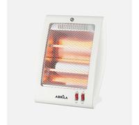 Estufa electrica de cuarzo coker 800w blanco 2pot antivuelco 2elem,asa
