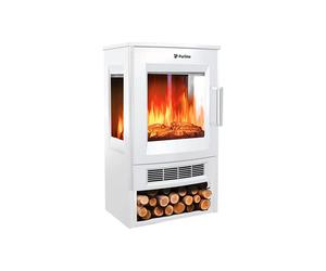 Estufa eléctrica grande de suelo con control WiFi por App Purline CHE-720 W White