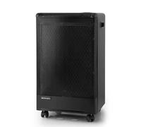 Estufa Gas butano 3000W ORBEGOZO H 55 | Panel catalítico de doble capa, Colocación Portátil con asas para transporte y ruedas pivotantes, Hasta 20 m² Black