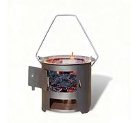 Estufa portátil de leña - Parrilla ligera para acampar y fuente de calor de emergencia para mochileros, equipo de supervivencia, cocina fuera de la red, aventuras al aire libre