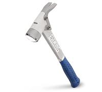 ESTWING AL-PRO - Martillo de marco de aluminio, garra recta de 397 g con cara lisa y agarre de reducción de golpes, color azul