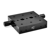 Etapa lineal manual de eje X, mesa deslizante de desplazamiento de precisión con micrómetro de ajuste fino, rodamiento de cola de milano para experimentos ópticos, diseño resistente
