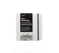 Etchr Cuaderno de bocetos cuadrado de 15 cm, prensa en caliente, 100 % algodón, tapa dura, cuaderno de bocetos de 15 x 15 cm con 52 páginas