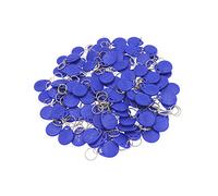 ETEKJOY 100 PCS 125KHz RFID Key Fob Proximity ID Card Token Tag Keypad Card for Door Entry Access Control System for Security Lock Wholesale, Read Only (Blue)