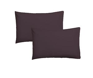 ETHERE MAISON Funda de Almohada Rojo Vino 50x75. Incluye 2 Unidades, algodón 200 Hilos.