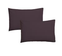 Ethere Maison - Funda de Cojín 100% Algodón 200 Hilos Elegante y Duradera Burdeos