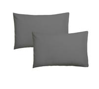 Ethere Maison - Funda de Cojín 100% Algodón 200 Hilos Elegante y Duradera Gris 45X155 cm