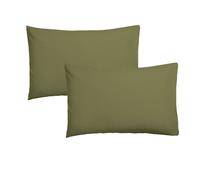 Ethere Maison - Funda de Cojín 100% Algodón 200 Hilos Elegante y Duradera Verde 45X155 cm