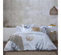 ETHERE MAISON Funda nórdica Kari Cama 120 cm - 200x200 cm, algodón 200 Hilos. Cierre con Corchetes.