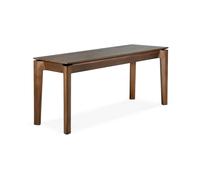 Ethnicraft Banco para libros Teca tintada oscura 126 cm