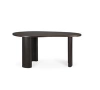 Ethnicraft Escritorio Boomerang Caoba teñida en marrón oscuro. 160x83x76 cm