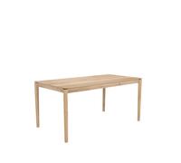 Ethnicraft Mesa de comedor Bok 160x80 cm Roble con aceite duro encerado
