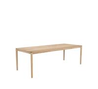 Ethnicraft Mesa de comedor Bok 240x100 cm Roble con aceite duro encerado