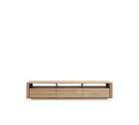Ethnicraft Mueble multimedia Shadow Roble encerado 3 cajones