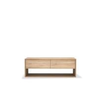 Ethnicraft Mueble TV Nordic Roble encerado 1 puerta 1 cajón 120