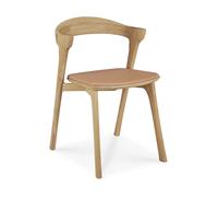 Ethnicraft Silla Bok Roble lacado-cuero Sienna