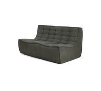 Ethnicraft Sofá de 2 plazas N701 Tela Eco Moss