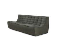 Ethnicraft Sofá de 3 plazas N701 Tela Moss Eco
