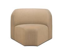 Ethnicraft Sofá modular Bulky. módulo de esquina 45° Sepia claro