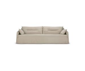 Ethnicraft Sofá Weave con funda desmontable Bone. 3 plazas