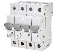 ETI - Disyuntor de protección de circuito ETIMAT P10 3-polos + N, 10kA, B63, REG