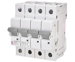 ETI - Disyuntor de protección de circuito ETIMAT P10 3-polos + N, 10kA, B63, REG