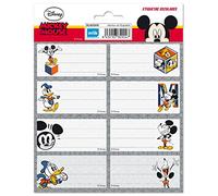 Etiquetas adhesivas Disney classic - Pegatinas libro nombres/Pack etiquetas escolares - Papeleria Classic - Vuelta al cole material escolar - Producto con licencia oficial